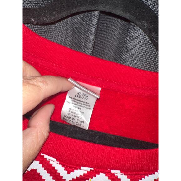 Ugly Christmas Sweater Xmas Sweatshirt Crewneck Size XL Rudolph - Picture 2 of 3